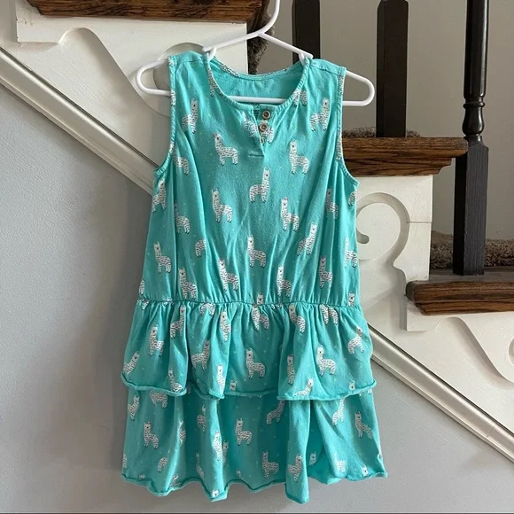 EGG Susan Lazar Llama Briana Ruffle Dress, Size 5 - Picture 5 of 7